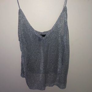 SILVER MESH TOP